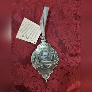 Carson Home Accents Forever Missed Grandfather Ornament Pewter